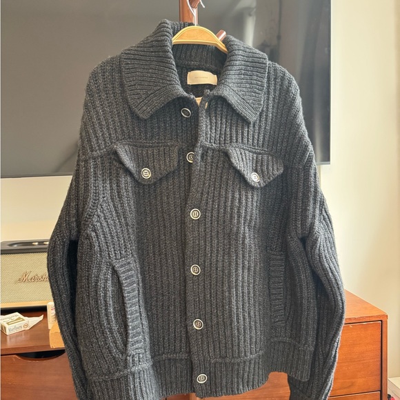 Men's Black Ribbed Jacket - Picture 5 of 10